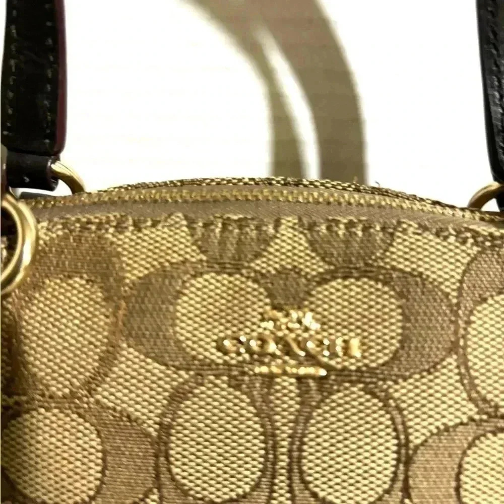 Coach Cc Signature Print Canvas Crossbody Handbag - image 3